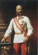 Eugene de Blaas kaiser franz josef l of austria in uniform oil painting reproduction